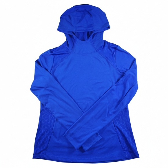 Xersion Tops - Xersion Quick-Dri Blue Hooded Long Sleeve Athletic Top Small